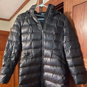 Lands end XS/p like new down coat, black